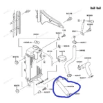 Radiator Cooling Water Hose Pump Kawasaki Oem Kx 80 85 100 1998-2013. Fixed Price $16.90.