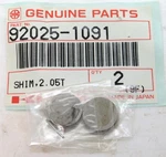 92025-1091 Kawasaki T=2.05 Valve Shims (set Of 2) For KZ650 KZ750 KZ550 ZX750. Fixed Price $15.88.
