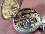 Antique Swiss Cylinder Pocket Watch-fancy Dial 49.5MM-WORKING. Fixed Price $375.00.