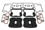 Top Rocker Box Cover And D-ring Kit Black For Harley Davidson By V-twin. Fixed Price $335.48.