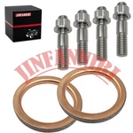 Titanium Manifold Studs & Gaskets Kit For Yamaha Rhino YXR660 2004-2007. Fixed Price $35.79.