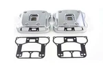 Rocker Box Cover Set Chrome For Harley-davidson. Fixed Price $386.99.