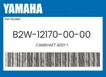 Yamaha Genuine Camshaft Assy B2W-12170-00-00. Fixed Price $229.59.