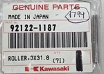 New Genuine Kawasaki Kdx 200 220 250 Roller 3X31.8 Pin Part Nos Oem 92122-1187. Fixed Price $9.99.