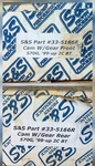 S&s Cycle 570 Gear Drive Camshafts 99 06 Harley Touring Softail Dyna 33-5166F &r. Fixed Price $400.00.