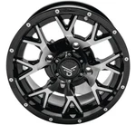 Quad Boss Barbwire Wheels 14X7, 4/137, 5+2 Black/machined RT-GW081147137MBB. Fixed Price $210.99.