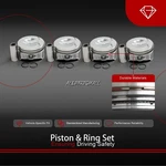Std Piston & Rings Set 82.5MM 21MM Fit For Cawb Cczb Ccta Ccza 2.0T 06H107065AM. Fixed Price $155.00.