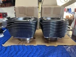 17-23 Oem Harley-davidson Milwaukee 8 Cylinders 117CI Black/highlighted (pair). Fixed Price $350.00.