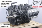 2018 Honda Goldwing GL1800A Engine Motor Complete Assembly 32K Video #4174. Fixed Price $4999.44.