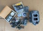 1960S Honda CA95 Benly Part Lot - Cylinder Head, Cover, Kei Hin Carb, Emblems. Fixed Price $324.99.