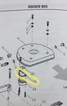 02 03 Gilroy Indian Chief Powerplus 100 Cylinder Head Breather Valve Gasket (2). Fixed Price $9.95.