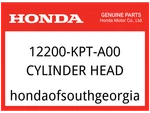 Honda Oem Part 12200-KPT-A00 Cylinder Head. Fixed Price $181.05.