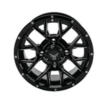 Quadboss Barbwire Wheel 14X7, 4/156, 4+3, Black/milled RT-GW081147156BMIA. Fixed Price $246.99.