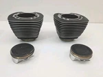 S&s Cycle For 1999 + Harley 4.937 4IN Bore Cylinder - Wrinkle Black Pistons. Fixed Price $999.00.