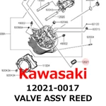 New Kawasaki Genuine 2006-2023 KLR650 VULCAN900/1700 Valve Assy Reed 12021-0017. Fixed Price $68.28.