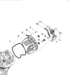 Moto Guzzi V85TT Right Valve Cover 1A013795. Fixed Price $119.54.