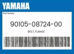 Yamaha Genuine Bolt, Flange 90105-08724-00. Fixed Price $11.06.