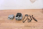 1973 Honda Cylinder Head Valves Camshft Chain Guides Tensioner. Fixed Price $395.00.