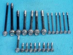80-83 Honda GL1100 Goldwing Complete Set Of Crankcase Bolts. Fixed Price $15.00.