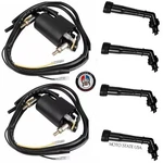 2X Ignition Coil + Spark Plug Cap For Yamaha Fazer FZX700 (1986). Fixed Price $55.99.