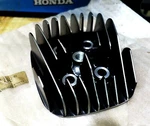 Yamaha DT100 Genuine Cylinder Head Nos 558-11111-01. Fixed Price $120.00.