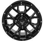 Quadboss Barbwire Atv/utv Wheel 14X7 4+3 4/156 Milled Black. Fixed Price $246.99.