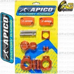 Apico Bling Pack Orange Blocks Caps Plugs Nuts Clamp Cover For Ktm Sx/f 250 2015. Fixed Price $108.82.