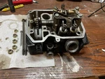 1983 Honda VT500C Shadow Engine Rear Cylinder Head Assembly. Fixed Price $35.00.