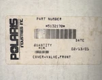 New Oem 99-01 Polaris Victory Front Valve Cover Part 5132170. Fixed Price $339.99.