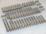 Suzuki GS850 1979-81 Engine Covers, Cam Box 55PC Stainless Steel Allen Bolt Kit. Fixed Price $25.32.