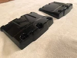 Oem Harley Twin Cam Touring Softail Dyna Rocker Box Top Covers Gloss Black Pair. Fixed Price $142.50.
