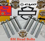 Hd Oem Harley 17-26 Cylinder Bolts M8 Heads 3-1/8" Newtake Offs. Fixed Price $29.95.