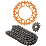 Tusk 2152740188 Alloy Kit & O-ring Chain Orange Rear Sprocket For Ktm 150 Sx. Fixed Price $126.53.