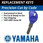 Yamaha Key For Zuma 1997-2001 Scooters Cut To Code 9251-9500. Fixed Price $11.99.