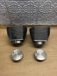 Harley Davidson 413 16800 Ft & Rr 100 Cylinder Jugs W/ Pistons Black Low Mile. Fixed Price $131.99.
