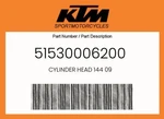 Ktm Genuine Cylinder Head 144 09 - 51530006200. Fixed Price $173.53.