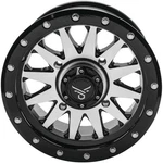 Quadboss Wagon 14X7 4+3 4/156 Black Machined. Fixed Price $188.99.