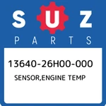 13640-26H00-000 Suzuki Sensor,engine Temp 1364026H00000, New Genuine Oem Part. Fixed Price $77.00.