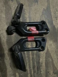 Harley Davidson Vrod Rear Passenger Foothangers And Pegs. Fixed Price $80.00.