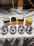 1977-83 Kawasaki KZ650 New Nos Piston Set Of 4 Standard Bore. Fixed Price $150.00.