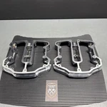 Genuine Harley Davidson Milwaukee Lower Chrome Rocker Box Covers 25701489. Fixed Price $175.00.