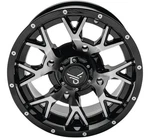 Quadboss Barbwire Atv/utv Wheel 14X7 5+2 4/137 Machined Black. Fixed Price $233.99.