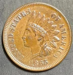 1865 Indian Head Cent Choice Fancy Quality High Grade Better Low Mintage M442. Fixed Price $184.99.