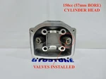 150CC (57MM Bore) Cylinder Head *with Valves Installed For GY6 Motors. Fixed Price $36.98.