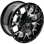 Quadboss Barbwire Wheel 14X7, 4/137, 5+2, Black/machined RT-GW081147137MBB. Fixed Price $233.99.