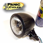 4" Black Billet Revolver Notched Head Light Pro Street Chopper Cafe Racer Harley. Fixed Price $139.95.