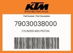 Ktm Genuine Cylinder And Piston - 79030038000. Fixed Price $798.20.
