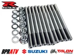 Gsxr 1300R Hayabusa Titanium Head Studs Best Strongest Cylinder Bolt Kit. Fixed Price $169.99.