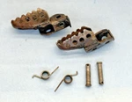 1996 (86-01) Suzuki Rm 80 Foot Pegs Oem (43550-02B01-019, 43560-02B00-019). Fixed Price $19.99.