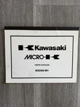 Genuine Kawasaki Micro Parts Catalog Manual KX250-M1 99960-0115-01. Fixed Price $28.88.